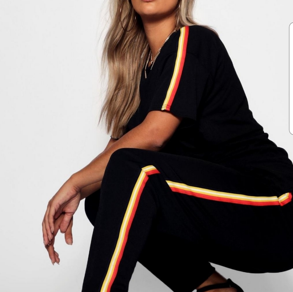 2 piece Rainbow Stripe Set